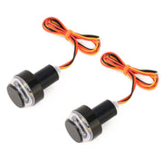 Lampada per manubrio a LED con indicatore di direzione laterale stroboscopico, indicatore di direzione per moto, 2 pezzi, Turn Double Light, Blue Light, Pink Light, Green Light, Red Light