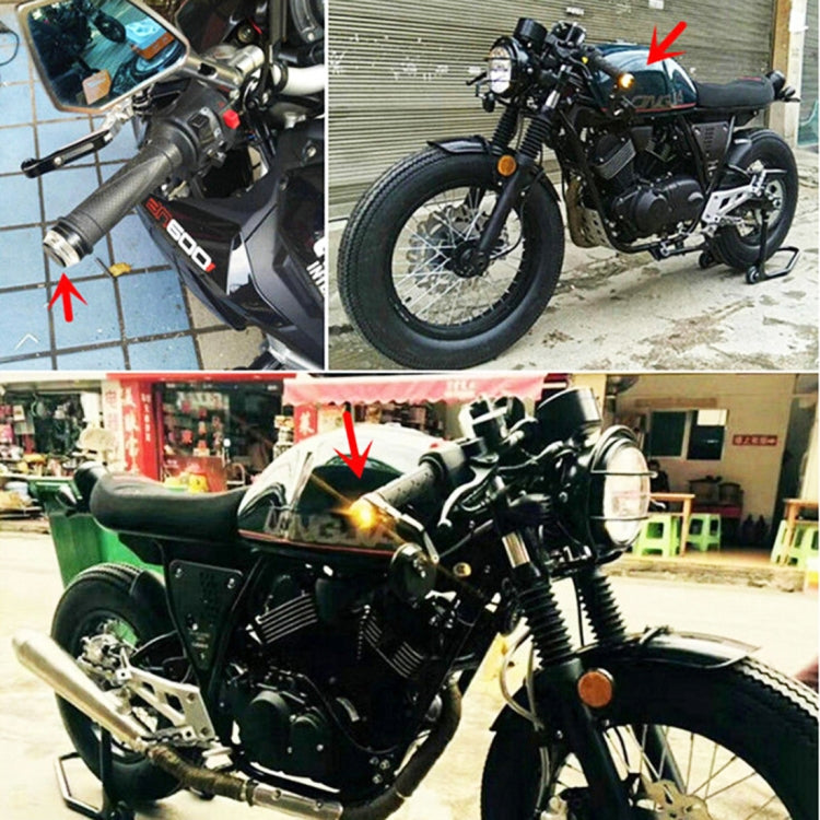 Lampada per manubrio a LED con indicatore di direzione laterale stroboscopico, indicatore di direzione per moto, 2 pezzi, Turn Double Light, Blue Light, Pink Light, Green Light, Red Light