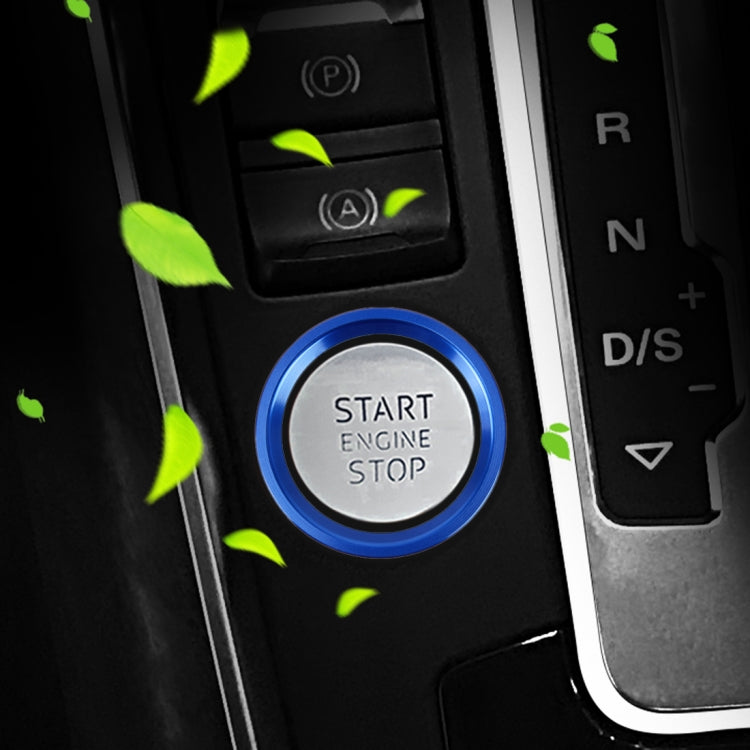Decorazione adesiva in lega di alluminio con pulsante di avviamento del motore dell'auto, per Audi, For Audi(Engine Start)