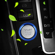 Decorazione adesiva in lega di alluminio con pulsante di avviamento del motore dell'auto, per Audi, For Audi(Engine Start)