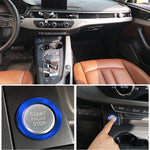 Decorazione adesiva in lega di alluminio con pulsante di avviamento del motore dell'auto, per Audi, For Audi(Engine Start)