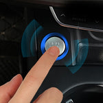 Decorazione adesiva in lega di alluminio con pulsante di avviamento del motore dell'auto, per Audi, For Audi(Engine Start)