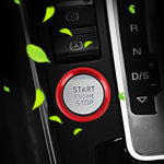 Decorazione adesiva in lega di alluminio con pulsante di avviamento del motore dell'auto, per Audi, For Audi(Engine Start)