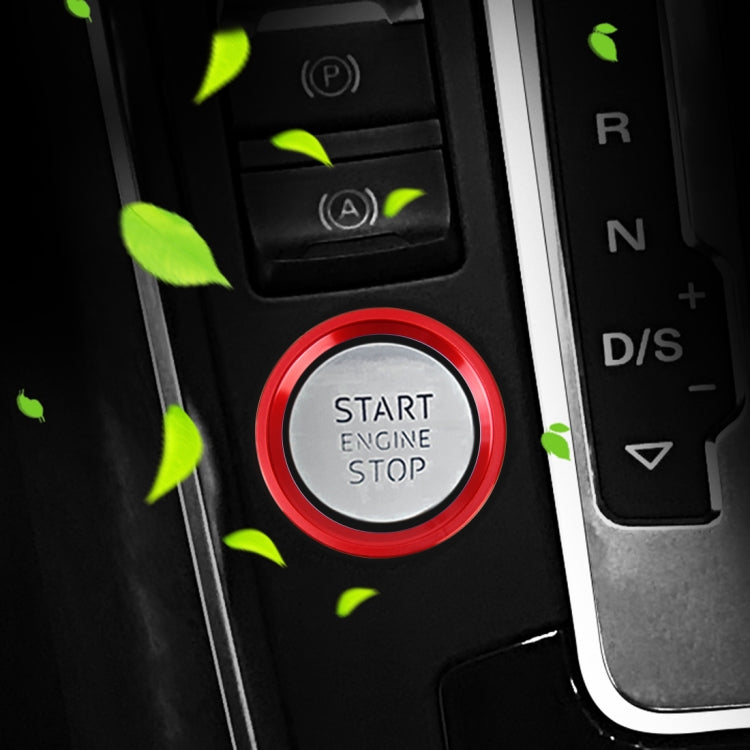 Decorazione adesiva in lega di alluminio con pulsante di avviamento del motore dell'auto, per Audi, For Audi(Engine Start)