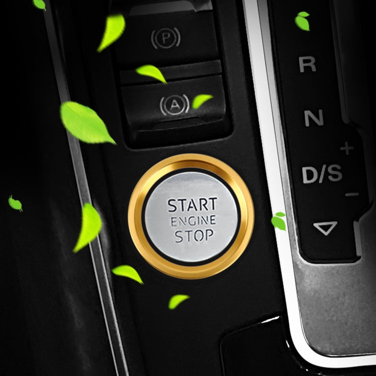 Decorazione adesiva in lega di alluminio con pulsante di avviamento del motore dell'auto, per Audi, For Audi(Engine Start)