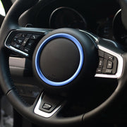 Decorazione dell'autoadesivo della disposizione della copertura dell'anello della lega di alluminio del volante automatico dell'automobile per Jaguar, For Jaguar