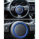 Decorazione dell'autoadesivo della disposizione della copertura dell'anello della lega di alluminio del volante automatico dell'automobile per Jaguar, For Jaguar