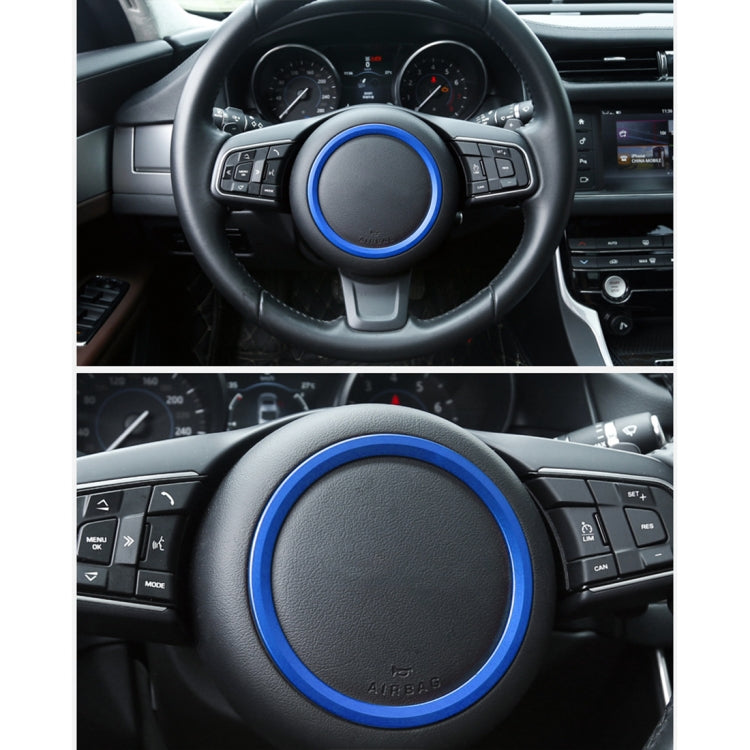 Decorazione dell'autoadesivo della disposizione della copertura dell'anello della lega di alluminio del volante automatico dell'automobile per Jaguar, For Jaguar