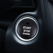 Adesivo decorativo per rivestimento del pulsante di arresto di avviamento del motore in lega di alluminio 3D per Mazda, for Mazda