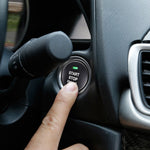 Adesivo decorativo per rivestimento del pulsante di arresto di avviamento del motore in lega di alluminio 3D per Mazda, for Mazda