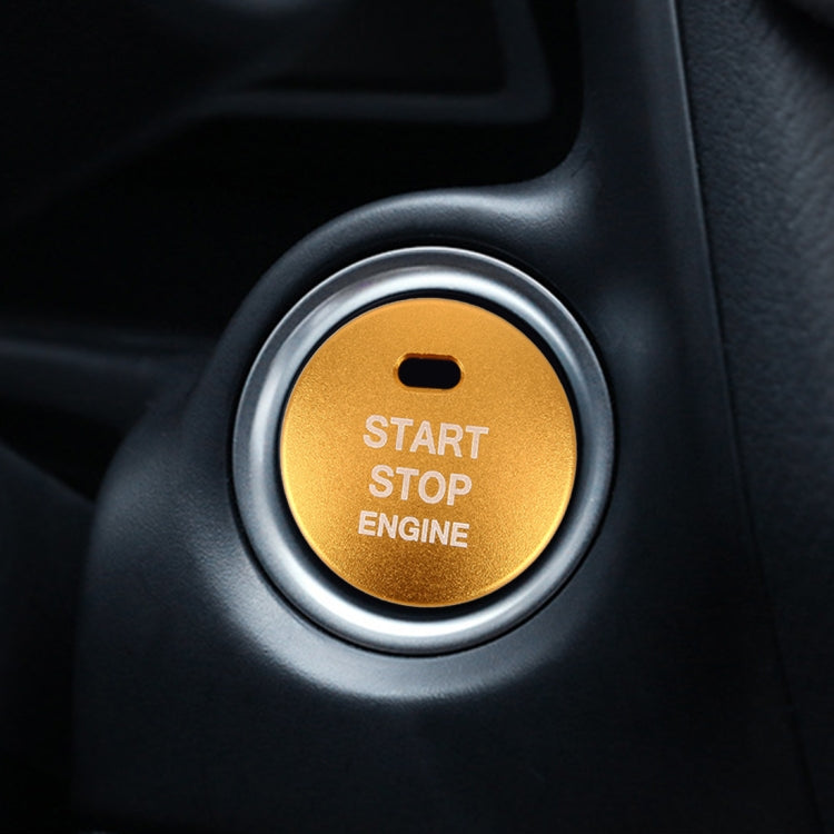 Adesivo decorativo per rivestimento del pulsante di arresto di avviamento del motore in lega di alluminio 3D per Mazda, for Mazda