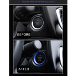 Decorazione adesiva in lega di alluminio con pulsante di avviamento del motore dell'auto per Mazda, For Mazda