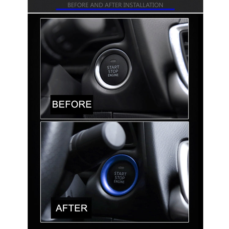 Decorazione adesiva in lega di alluminio con pulsante di avviamento del motore dell'auto per Mazda, For Mazda