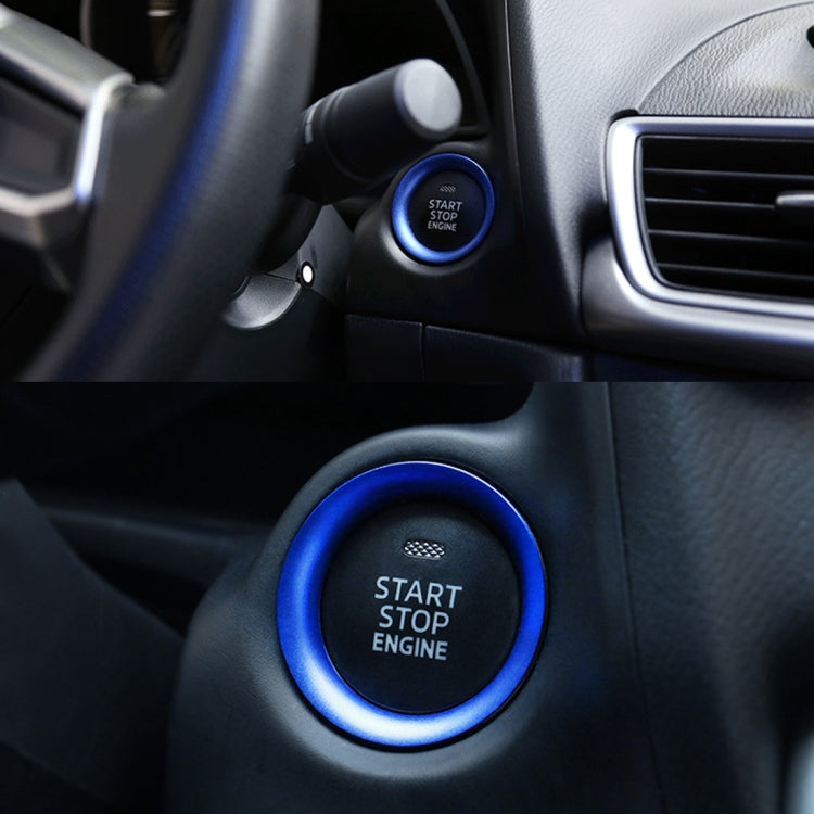 Decorazione adesiva in lega di alluminio con pulsante di avviamento del motore dell'auto per Mazda, For Mazda