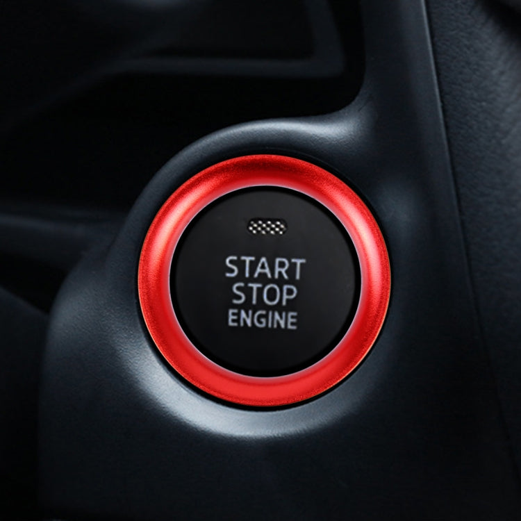 Decorazione adesiva in lega di alluminio con pulsante di avviamento del motore dell'auto per Mazda, For Mazda
