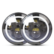 2 PZ 7 pollici IP68 Impermeabile 6500K 75W CREE LED Faro Hi/Lo Fascio Lampada di Guida per Jeep Wrangler JK TJ LJ, 6500K 75W