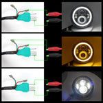 2 PZ 7 pollici IP68 Impermeabile 6500K 75W CREE LED Faro Hi/Lo Fascio Lampada di Guida per Jeep Wrangler JK TJ LJ, 6500K 75W