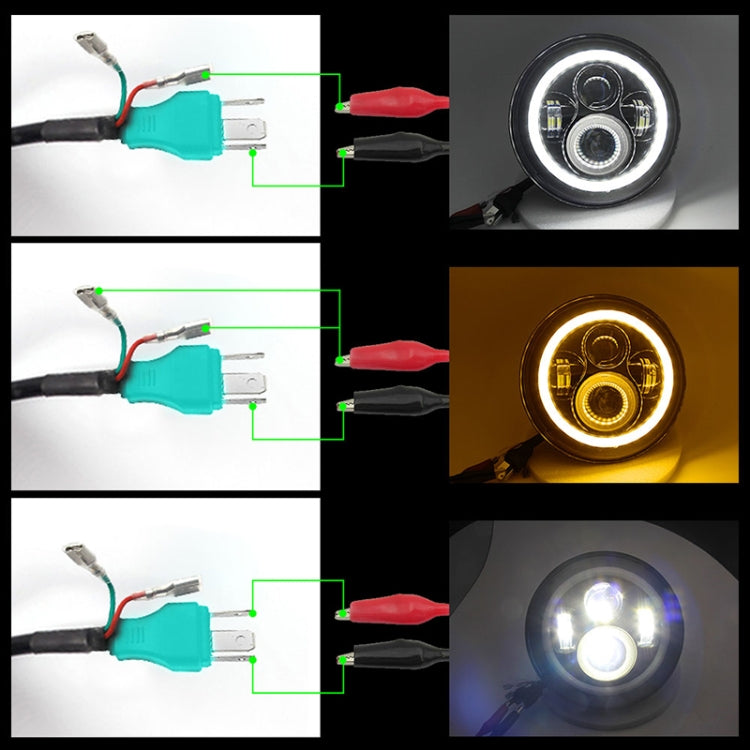 2 PZ 7 pollici IP68 Impermeabile 6500K 75W CREE LED Faro Hi/Lo Fascio Lampada di Guida per Jeep Wrangler JK TJ LJ, 6500K 75W