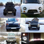 2 PZ 7 pollici IP68 Impermeabile 6500K 75W CREE LED Faro Hi/Lo Fascio Lampada di Guida per Jeep Wrangler JK TJ LJ, 6500K 75W