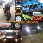 2 PZ 7 pollici IP68 Impermeabile 6500K 75W CREE LED Faro Hi/Lo Fascio Lampada di Guida per Jeep Wrangler JK TJ LJ, 6500K 75W