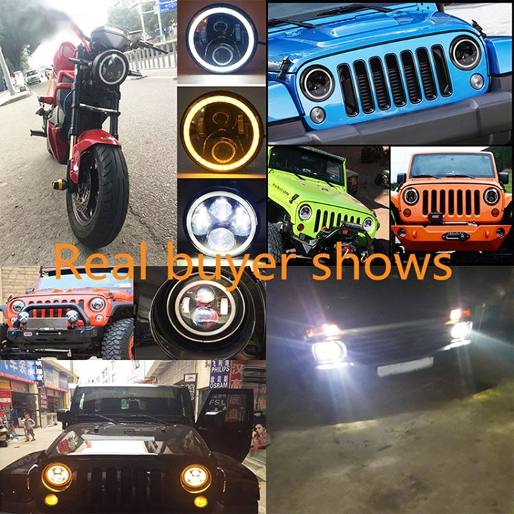 2 PZ 7 pollici IP68 Impermeabile 6500K 75W CREE LED Faro Hi/Lo Fascio Lampada di Guida per Jeep Wrangler JK TJ LJ, 6500K 75W