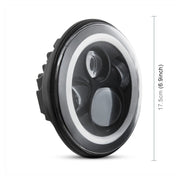 2 PZ 7 pollici IP68 Impermeabile 6500K 75W CREE LED Faro Hi/Lo Fascio Lampada di Guida per Jeep Wrangler JK TJ LJ, 6500K 75W