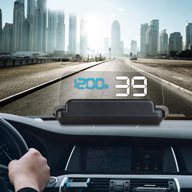 T900 GPS per auto HUD Scheda riflettente virtuale HD Head-up Display, visualizzazione velocità e distanza di guida/tempo, allarme di velocità eccessiva, tensione e bassa tensione, guida a fatica, T900  Green + White, T900 Blue + White, T900  White