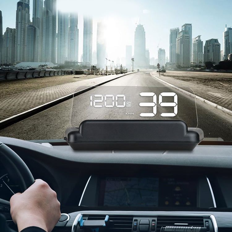T900 GPS per auto HUD Scheda riflettente virtuale HD Head-up Display, visualizzazione velocità e distanza di guida/tempo, allarme di velocità eccessiva, tensione e bassa tensione, guida a fatica, T900  Green + White, T900 Blue + White, T900  White