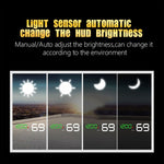 T900 GPS per auto HUD Scheda riflettente virtuale HD Head-up Display, visualizzazione velocità e distanza di guida/tempo, allarme di velocità eccessiva, tensione e bassa tensione, guida a fatica, T900  Green + White, T900 Blue + White, T900  White