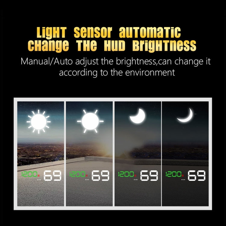 T900 GPS per auto HUD Scheda riflettente virtuale HD Head-up Display, visualizzazione velocità e distanza di guida/tempo, allarme di velocità eccessiva, tensione e bassa tensione, guida a fatica, T900  Green + White, T900 Blue + White, T900  White
