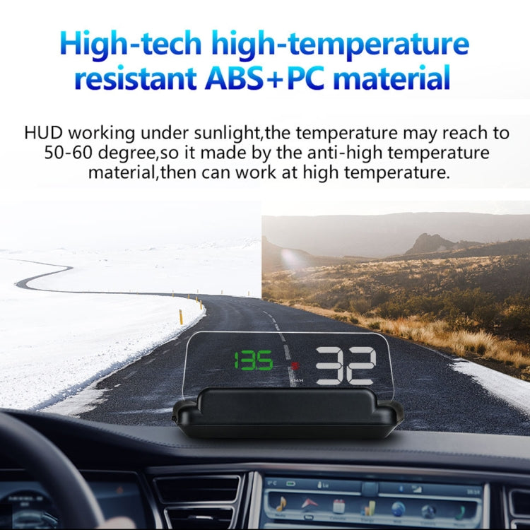 T900 GPS per auto HUD Scheda riflettente virtuale HD Head-up Display, visualizzazione velocità e distanza di guida/tempo, allarme di velocità eccessiva, tensione e bassa tensione, guida a fatica, T900  Green + White, T900 Blue + White, T900  White