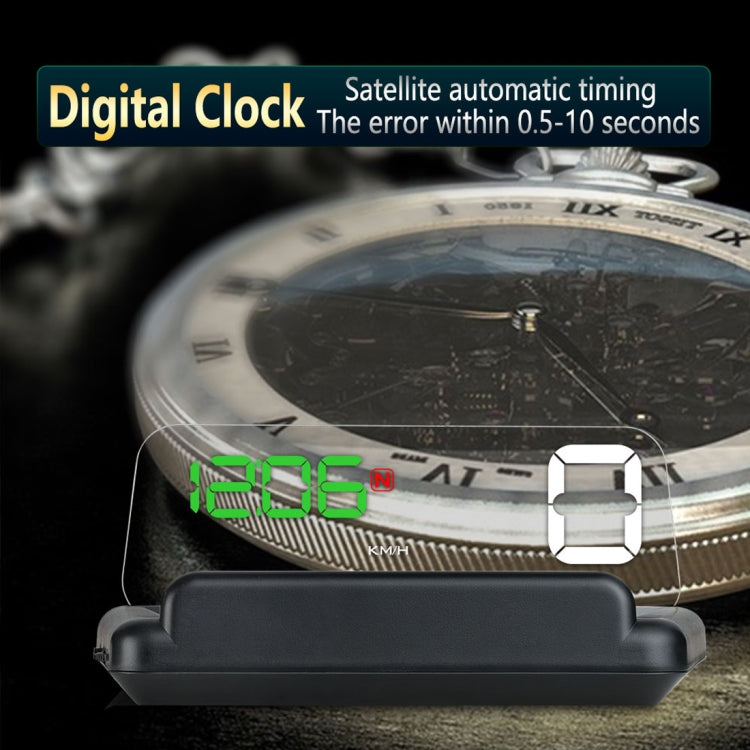 T900 GPS per auto HUD Scheda riflettente virtuale HD Head-up Display, visualizzazione velocità e distanza di guida/tempo, allarme di velocità eccessiva, tensione e bassa tensione, guida a fatica, T900  Green + White, T900 Blue + White, T900  White