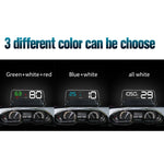 T900 GPS per auto HUD Scheda riflettente virtuale HD Head-up Display, visualizzazione velocità e distanza di guida/tempo, allarme di velocità eccessiva, tensione e bassa tensione, guida a fatica, T900  Green + White, T900 Blue + White, T900  White