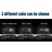 T900 GPS per auto HUD Scheda riflettente virtuale HD Head-up Display, visualizzazione velocità e distanza di guida/tempo, allarme di velocità eccessiva, tensione e bassa tensione, guida a fatica, T900  Green + White, T900 Blue + White, T900  White