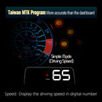 T900 GPS per auto HUD Scheda riflettente virtuale HD Head-up Display, visualizzazione velocità e distanza di guida/tempo, allarme di velocità eccessiva, tensione e bassa tensione, guida a fatica, T900  Green + White, T900 Blue + White, T900  White