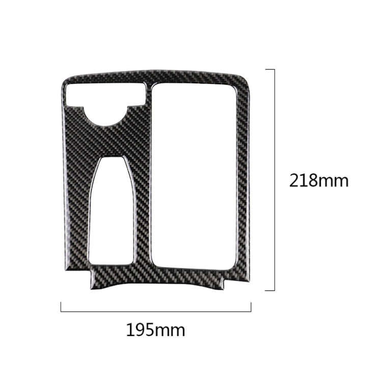 Adesivo decorativo per pannello di posizione dell'ingranaggio con guida a sinistra in fibra di carbonio per auto per Mercedes-Benz W204 2007-2013 / W212 2010-2012, Left Drive Gear Position (W212)