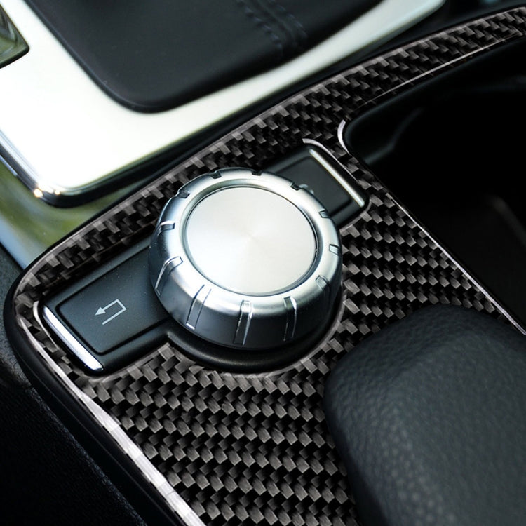 Adesivo decorativo per pannello di posizione dell'ingranaggio con guida a sinistra in fibra di carbonio per auto per Mercedes-Benz W204 2007-2013 / W212 2010-2012, Left Drive Gear Position (W212)