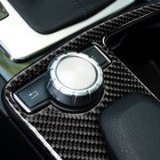 Adesivo decorativo per pannello di posizione dell'ingranaggio con guida a sinistra in fibra di carbonio per auto per Mercedes-Benz W204 2007-2013 / W212 2010-2012, Left Drive Gear Position (W212)