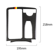 Auto Bandiera Tedesca In Fibra di Carbonio Guida A Destra Posizione del Cambio Pannello Adesivo Decorativo per Mercedes-Benz W204 2007-2013 / W212 2010-2012, Right Drive Gear Position (German Flag)