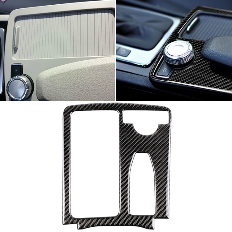 Adesivo decorativo per pannello di posizione dell'ingranaggio con guida destra in fibra di carbonio per Mercedes-Benz W204 2007-2013 / W212 2010-2012, Right Drive Gear Position (W212)