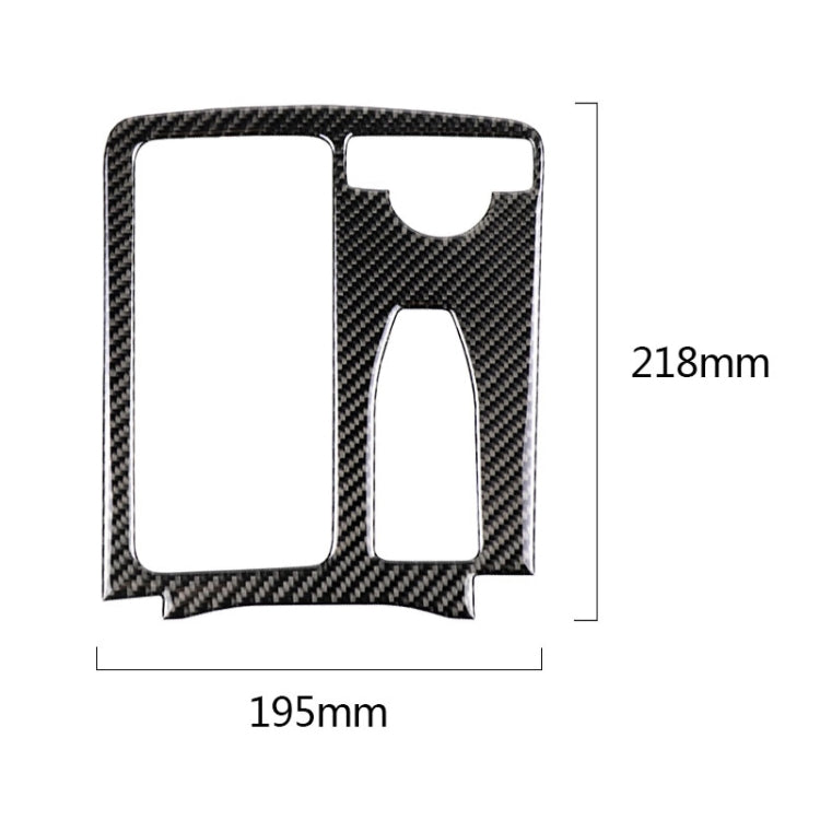 Adesivo decorativo per pannello di posizione dell'ingranaggio con guida destra in fibra di carbonio per Mercedes-Benz W204 2007-2013 / W212 2010-2012, Right Drive Gear Position (W212)