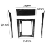 Adesivo decorativo per pannello di posizione dell'ingranaggio di guida a sinistra in fibra di carbonio da 5 pezzi per Mercedes-Benz W204 2007-2013, Left Drive Gear Position