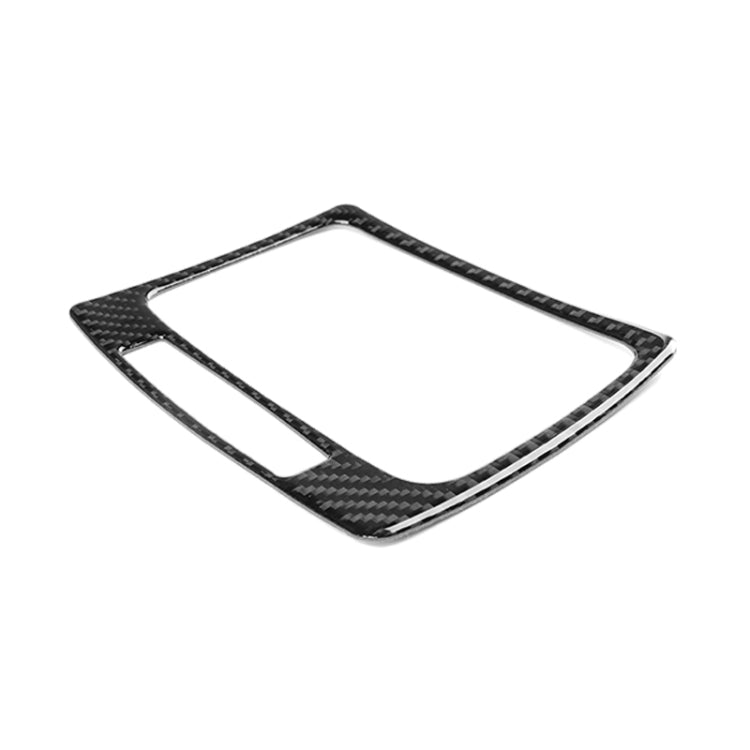 Adesivo decorativo per pannello di posizione dell'ingranaggio di guida a sinistra in fibra di carbonio da 5 pezzi per Mercedes-Benz W204 2007-2013, Left Drive Gear Position