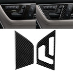 Adesivo decorativo per pannello di regolazione del sedile con guida a destra in fibra di carbonio per auto da 2 pezzi per Mercedes-Benz W204 2007-2013, Right Drive Seat Adjustment