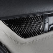 Adesivo decorativo per pannello di regolazione del sedile con guida a destra in fibra di carbonio per auto da 2 pezzi per Mercedes-Benz W204 2007-2013, Right Drive Seat Adjustment