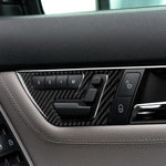 Adesivo decorativo per pannello di regolazione del sedile con guida a destra in fibra di carbonio per auto da 2 pezzi per Mercedes-Benz W204 2007-2013, Right Drive Seat Adjustment
