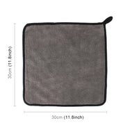 Asciugamano per lavaggio auto, 30 x 30 cm, in microfibra, assorbente, per la pulizia, per l'asciugatura, 30 x 30cm