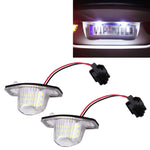2 PZ DC 12V 2W 120LM 6000K Luce targa LED 18-SMD 3528 Lampadine Lampade per Honda JAZZ (FIT) 02-17, Odyssay 08-17, Stream 01-05, CR-V 07-17, For Honda JAZZ(FIT)