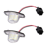 2 PZ DC 12V 2W 120LM 6000K Luce targa LED 18-SMD 3528 Lampadine Lampade per Honda JAZZ (FIT) 02-17, Odyssay 08-17, Stream 01-05, CR-V 07-17, For Honda JAZZ(FIT)