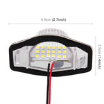 2 PZ DC 12V 2W 120LM 6000K Luce targa LED 18-SMD 3528 Lampadine Lampade per Honda JAZZ (FIT) 02-17, Odyssay 08-17, Stream 01-05, CR-V 07-17, For Honda JAZZ(FIT)